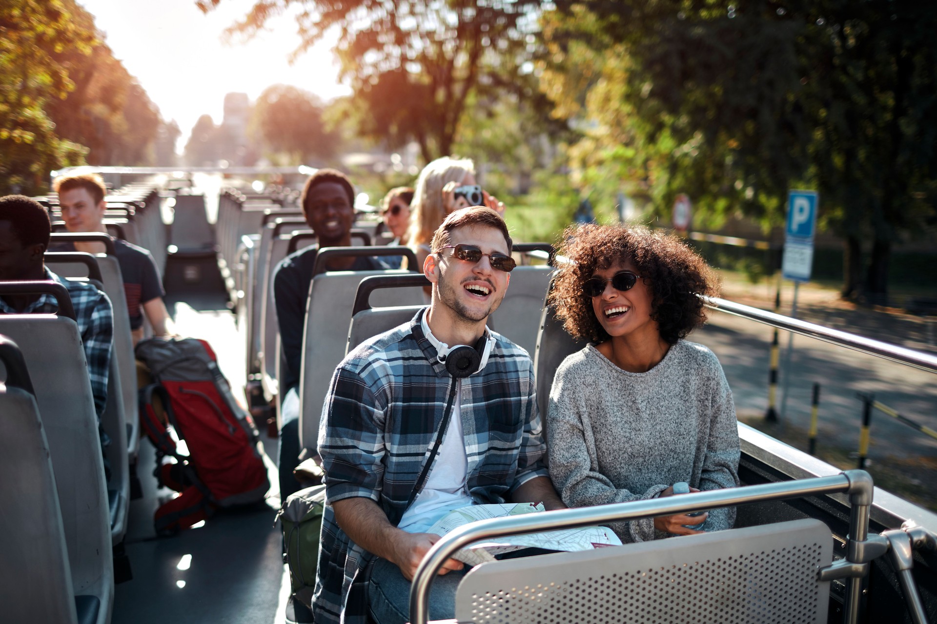 Open Top Bus Tour In The City